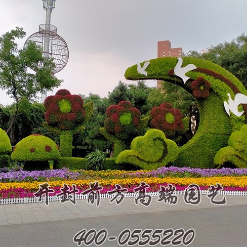 沈陽市大型綠雕五色草造型伍-前方高端園藝