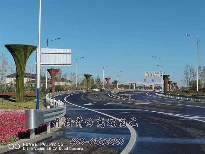 北京大興機(jī)場萬花筒五色草立體花壇-前方高端園藝